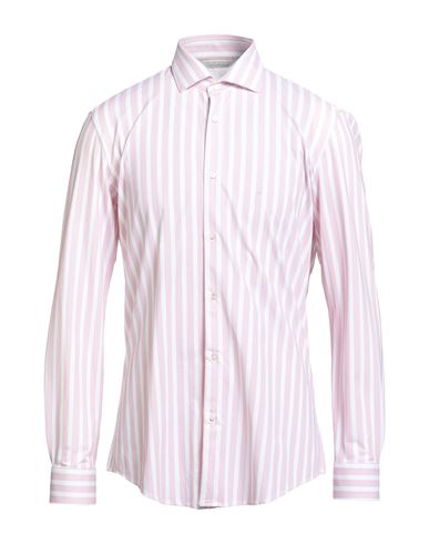 Brian Dales Man Shirt Pink Size 16 Polyamide, Elastane In Pink