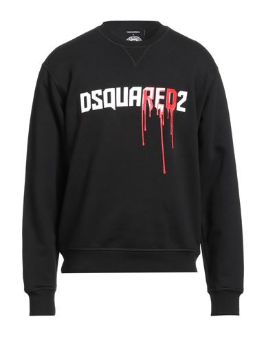 Dsquared2 Logo-print Cotton Sweatshirt In Black