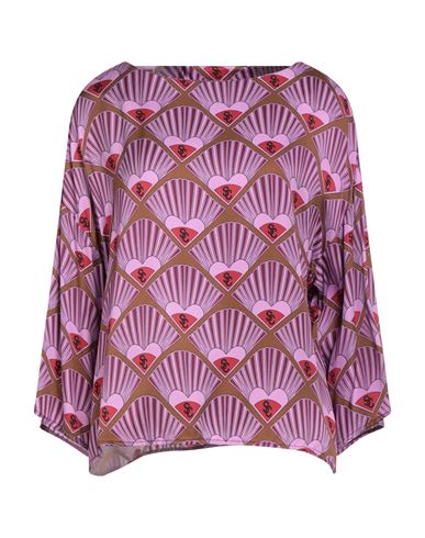Semicouture Woman Top Mauve Size 8 Viscose In Purple
