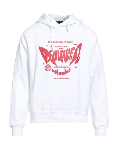 Dsquared2 Man Sweatshirt White Size L Cotton In White