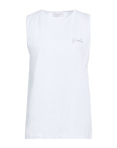 Gaelle Paris Gaëlle Paris Woman T-shirt White Size 3 Cotton In White