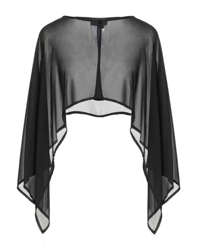 Gaelle Paris Gaëlle Paris Noir Woman Cape Black Size 4 Polyester In Black