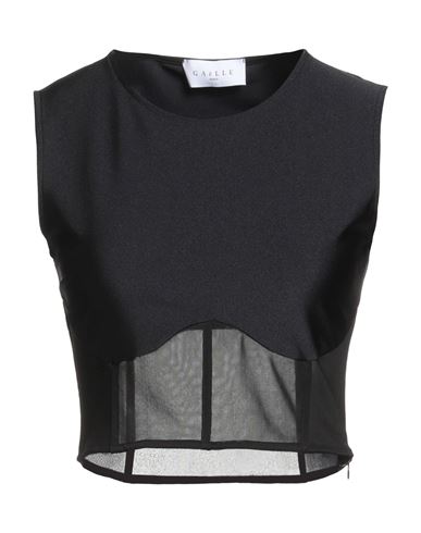 Gaelle Paris Gaëlle Paris Woman Top Black Size 4 Viscose, Polyester, Elastane In Black