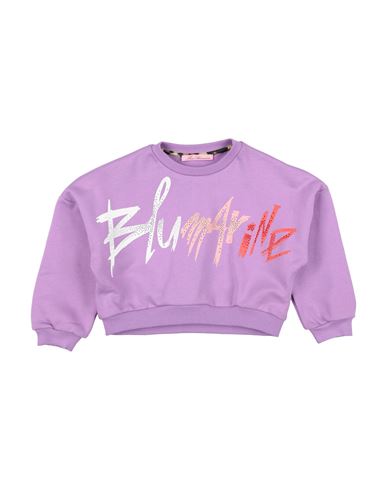 Miss Blumarine Toddler Girl Sweatshirt Lilac Size 6 Cotton, Elastane In Purple
