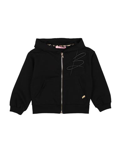 Miss Blumarine Toddler Girl Sweatshirt Black Size 6 Cotton, Elastane In Black