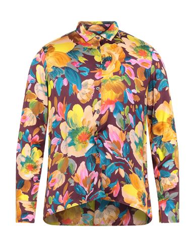 Robert Friedman Woman Shirt Plum Size M Viscose In Multi