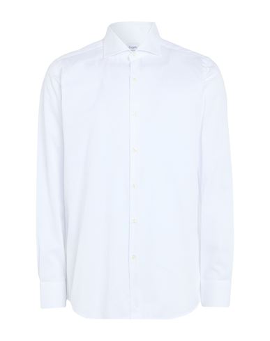 Bagutta Man Shirt White Size 17 Cotton In White