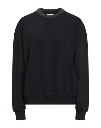 Brunello Cucinelli Embellished Crewneck Sweatshirt In Black