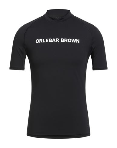 Orlebar Brown Man T-shirt Black Size Xxl Polyamide, Elastane In Black