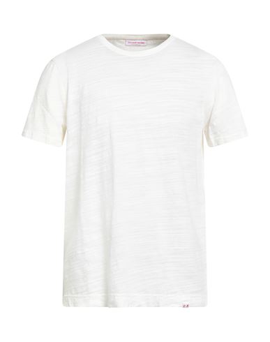 Orlebar Brown Man T-shirt Off White Size L Cotton In White