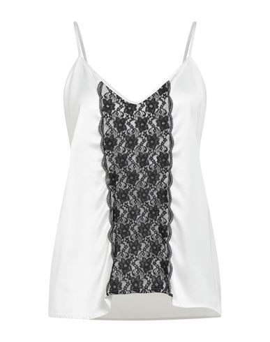 Gaelle Paris Gaëlle Paris Woman Top White Size 8 Viscose, Polyamide In White