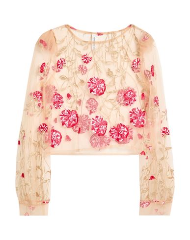 Tensione In Woman Top Beige Size M Polyester, Polyamide In Neutral