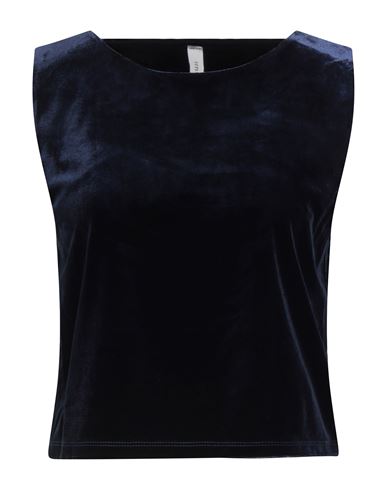 Tensione In Woman Top Navy Size S Polyester, Elastane In Blue