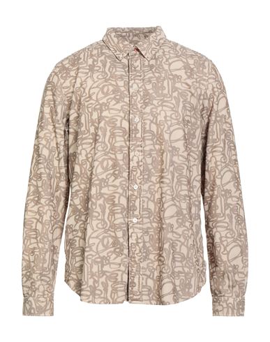 Ps By Paul Smith Ps Paul Smith Man Shirt Sand Size Xl Cotton In Brown