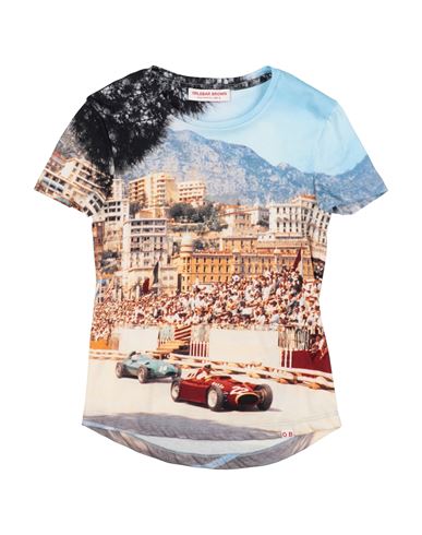 Orlebar Brown Toddler Boy T-shirt Sky Blue Size 6 Cotton In Multi