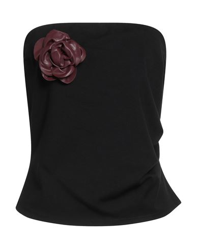 Tensione In Woman Top Black Size S Polyester, Polyurethane, Viscose, Elastane In Black