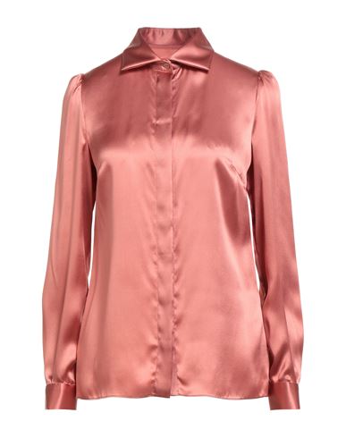 Dolce & Gabbana Woman Shirt Antique Rose Size 8 Silk In Pink