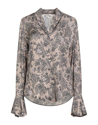Camicettasnob Woman Shirt Taupe Size 6 Viscose In Gray