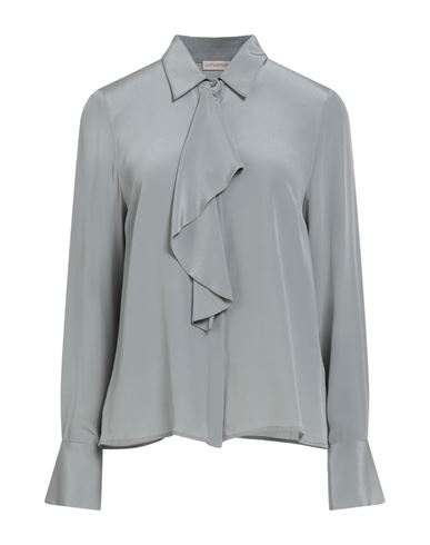 Camicettasnob Woman Shirt Grey Size 14 Silk In Gray