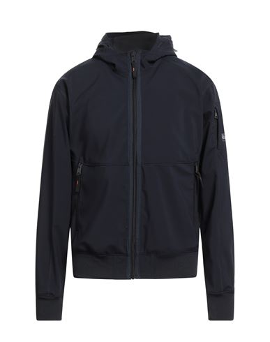 Napapijri Man Jacket Midnight Blue Size M Polyester In Black
