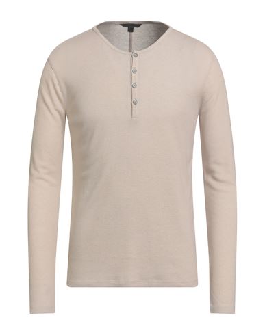 John Varvatos Man T-shirt Beige Size Xxl Lyocell, Wool In Neutral