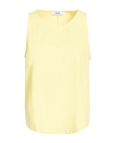Jijil Woman Tank Top Pastel Yellow Size 8 Cotton