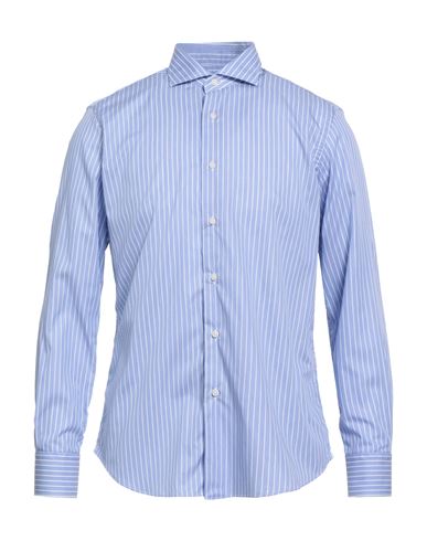 Grigio Man Shirt Azure Size 16 ½ Cotton In Blue