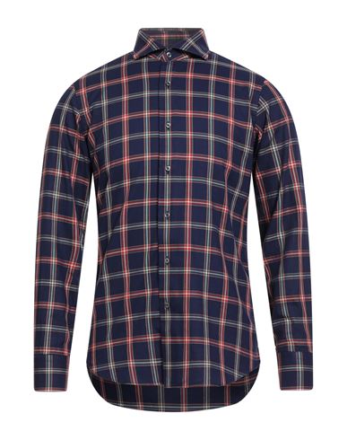 Grigio Man Shirt Midnight Blue Size 15 ¾ Cotton In Blue