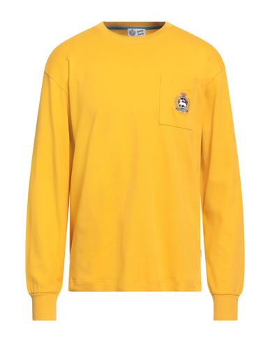 Johnny Lambs Man T-shirt Marigold Size 3xl Cotton In Gold