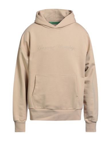 Garment Workshop Man Sweatshirt Beige Size Xxl Cotton In Neutral