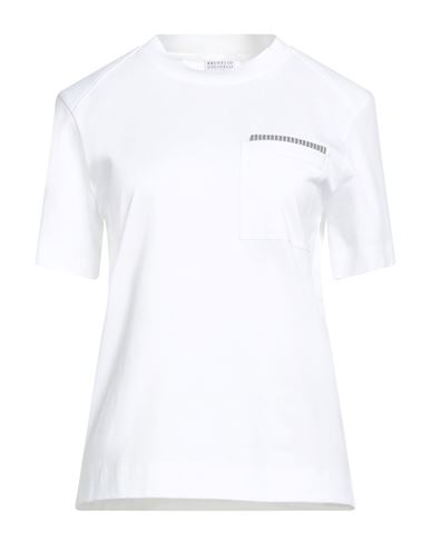 Brunello Cucinelli Woman T-shirt Ivory Size 3xl Cotton In White