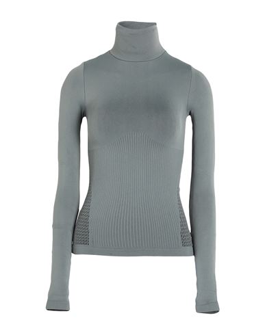 Fendi Woman T-shirt Grey Size S/m Polyamide, Elastane In Gray