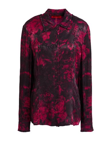 Max & Co . Pony Ride Woman Shirt Dark Purple Size 12 Viscose In Purple