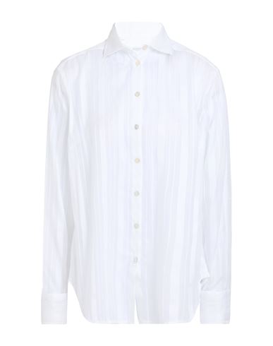 Barba Napoli Woman Shirt White Size 10 Cotton In White
