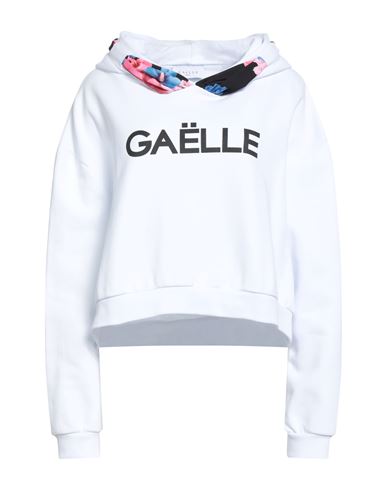 Gaelle Paris Gaëlle Paris Woman Sweatshirt White Size 1 Cotton, Polyester, Elastane In White
