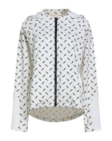 Paciotti Woman Sweatshirt Cream Size L Polyester, Elastane In White