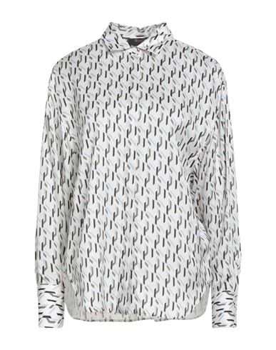 Moorer Woman Shirt Off White Size 6 Polyester, Cotton In White