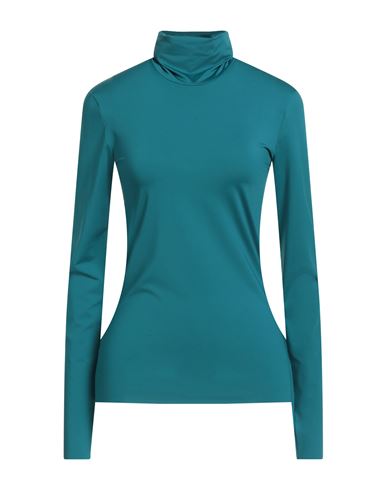 Max & Co . Pony Ride Woman T-shirt Deep Teal Size L Polyamide, Elastane In Green