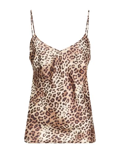 Gaelle Paris Gaëlle Paris Woman Top Camel Size 4 Polyester In Neutral