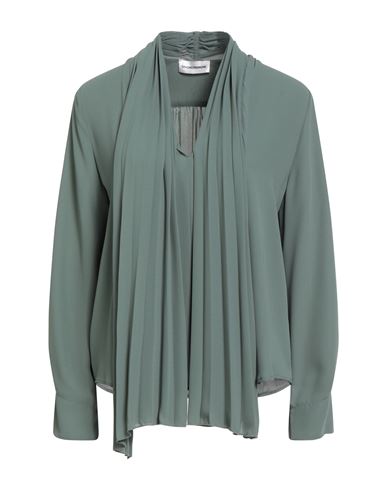Sandro Ferrone Woman Top Sage Green Size 10 Polyester In Green