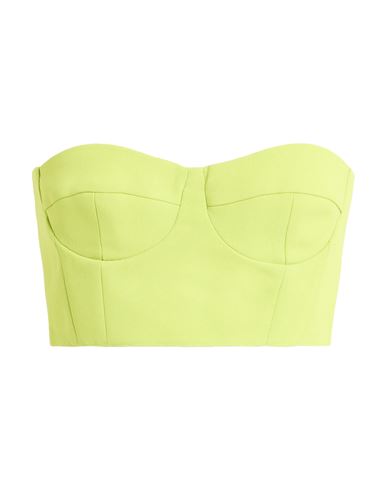 Max & Co . Adr De-coated Woman Top Lime Green Size 8 Polyester In Green