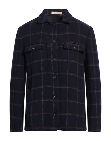 Massimo Alba Man Shirt Midnight Blue Size Xl Virgin Wool, Polyamide In Blue