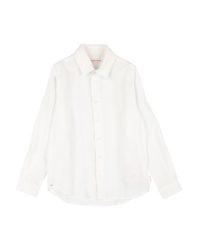 Orlebar Brown Toddler Boy Shirt White Size 4 Linen In White
