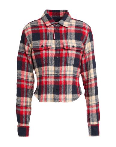 Dsquared2 Woman Shirt Red Size 10 Virgin Wool In Red