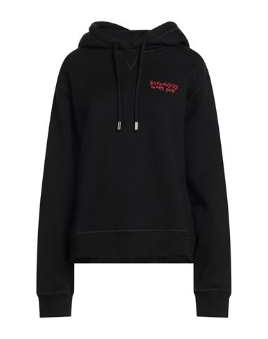 Dsquared2 Woman Sweatshirt Black Size L Cotton, Elastane In Black