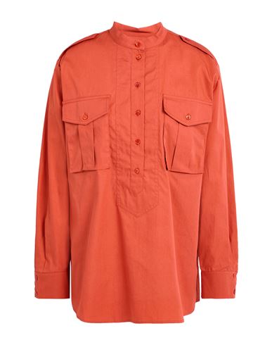 Max & Co . X Duro Olowu Woman Top Rust Size 8 Cotton In Red