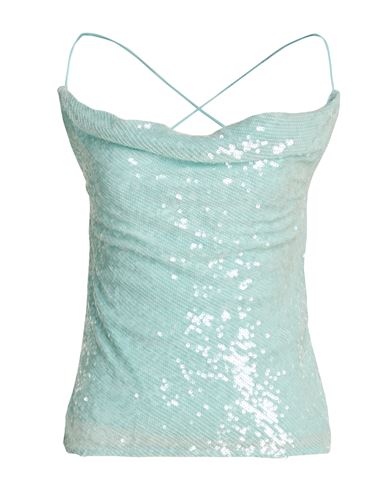 Lapointe Woman Top Sky Blue Size 2 Viscose
