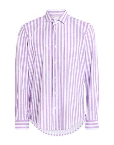 Brian Dales Man Shirt Purple Size 16 ½ Nylon, Elastane In Purple