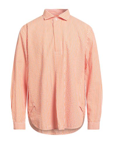 Brian Dales Man Shirt Mandarin Size 17 Cotton In Pink