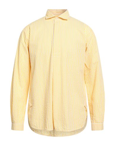 Brian Dales Man Shirt Yellow Size 16 ½ Cotton In Yellow